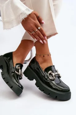 Mokasyny Damskie Lakierowane|Mokasyny Na Platformie><noscript><img width=