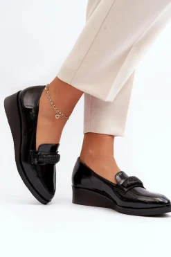 Półbuty Lakierowane|Mokasyny Damskie Lakierowane><noscript><img width=