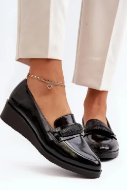 Półbuty Lakierowane|Mokasyny Damskie Lakierowane><noscript><img width=