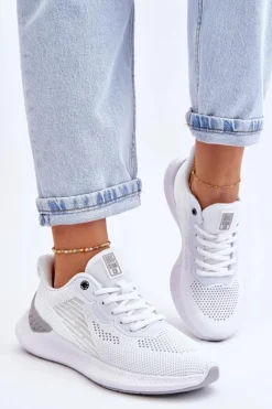 Buty Sportowe Big Star|Sneakersy Damskie></noscript>Big Star Shoes Damskie Lekkie Buty Sportowe Memory Foam System Big Star LL274297 Białe