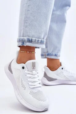 Buty Sportowe Big Star|Sneakersy Damskie></noscript>Big Star Shoes Damskie Lekkie Buty Sportowe Memory Foam System Big Star LL274297 Białe