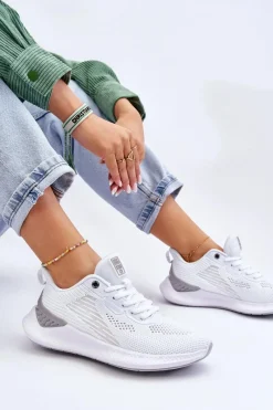 Buty Sportowe Big Star|Sneakersy Damskie></noscript>Big Star Shoes Damskie Lekkie Buty Sportowe Memory Foam System Big Star LL274297 Białe