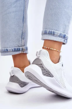 Buty Sportowe Big Star|Sneakersy Damskie></noscript>Big Star Shoes Damskie Lekkie Buty Sportowe Memory Foam System Big Star LL274297 Białe