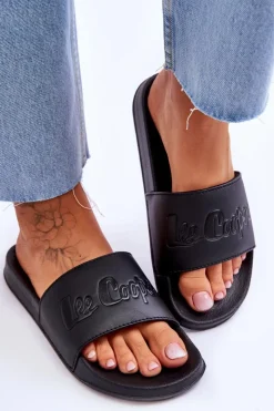 Hot Lee Cooper Damskie Lekkie Klapki LCW-23-42-1732 Czarne
