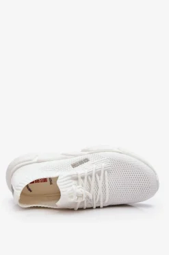 New Big Star Shoes Damskie Lekkie Sneakersy Memory Foam System Big Star JJ274268 Białe