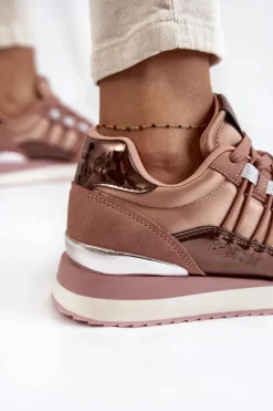 Best Damskie Modne Buty Sportowe Big Star KK274111 Różowe Damskie Buty Sportowe Big Star|Sneakersy Damskie