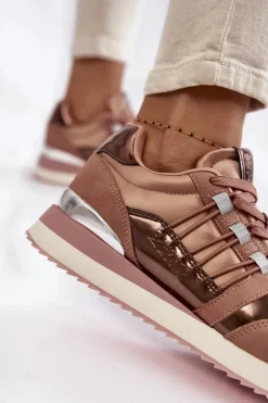 Best Damskie Modne Buty Sportowe Big Star KK274111 Różowe Damskie Buty Sportowe Big Star|Sneakersy Damskie