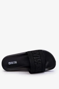 Discount Damskie Modne Klapki Big Star LL274A158 Czarne Damskie Klapki Damskie Big Star|Klapki Damskie Klasyczne