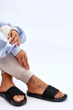 Discount Damskie Modne Klapki Big Star LL274A158 Czarne Damskie Klapki Damskie Big Star|Klapki Damskie Klasyczne