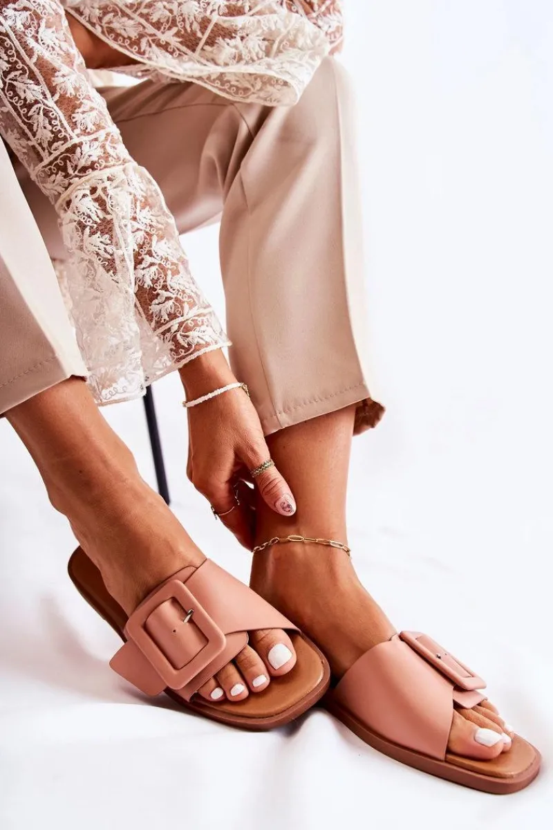 Klapki Damskie Klasyczne>Boto Damskie Modne Klapki Na Lato Różowe Sylvia Różowy