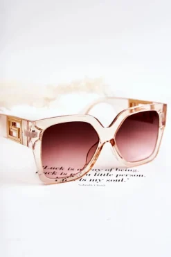 Clearance Damskie Modne Okulary Przeciwsłoneczne V120045 Transparentne Okulary