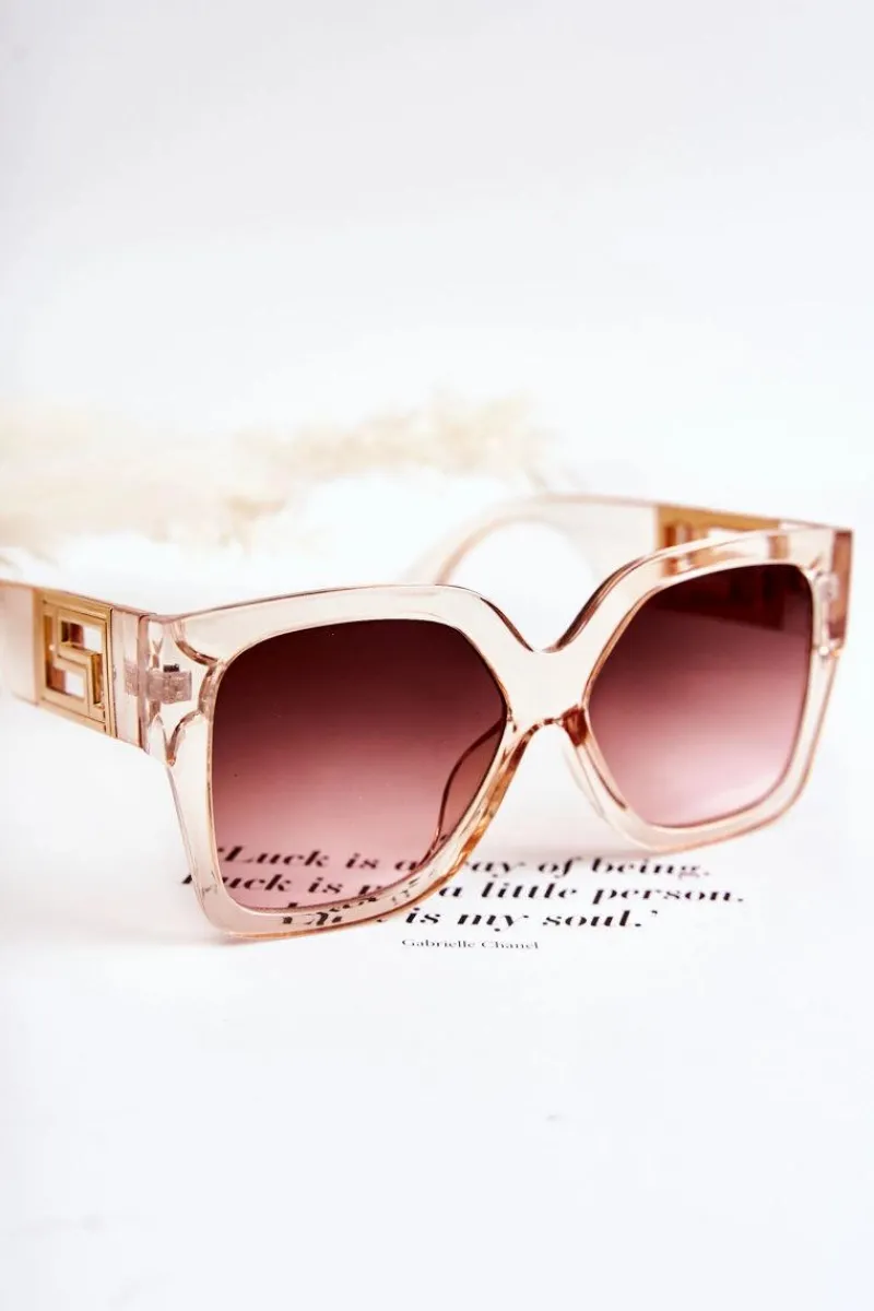 Clearance Damskie Modne Okulary Przeciwsłoneczne V120045 Transparentne Okulary