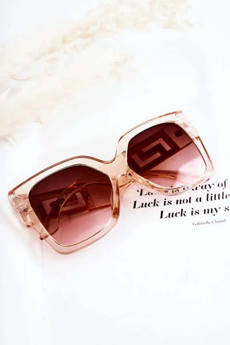 Clearance Damskie Modne Okulary Przeciwsłoneczne V120045 Transparentne Okulary