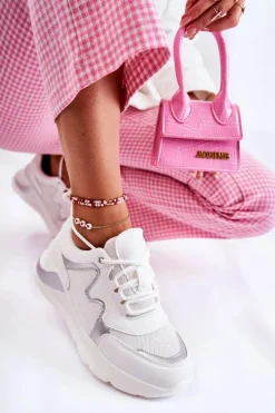 Sneakersy Damskie>Boto Damskie Modne Sneakersy Białe Allie