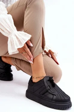 Best Boto Damskie Modne Sportowe Buty Czarne Genesis