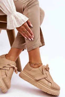 Online Damskie Modne Sportowe Buty Beżowe Genesis Damskie Sneakersy Damskie