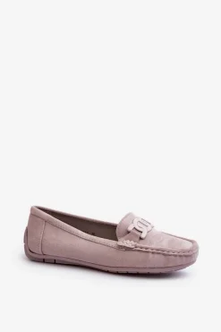 Mokasyny Damskie Zamszowe></noscript>Boto Damskie Modne Zamszowe Mokasyny Fioletowe Rabell Fioletowy