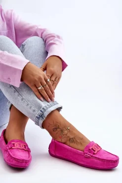 Loafersy Damskie|Mokasyny Damskie Zamszowe></noscript>Boto Damskie Modne Zamszowe Mokasyny Różowe Rabell Różowy