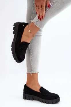 Mokasyny Damskie Zamszowe><noscript><img width=