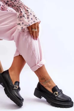 Mokasyny Damskie Skórzane|Mokasyny Na Platformie><noscript><img width=