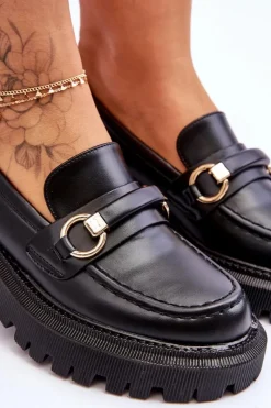 Mokasyny Damskie Skórzane|Mokasyny Na Platformie><noscript><img width=