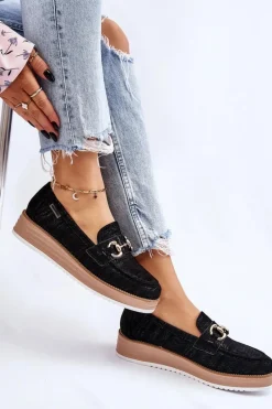 Mokasyny Na Platformie|Mokasyny Damskie Zamszowe><noscript><img width=