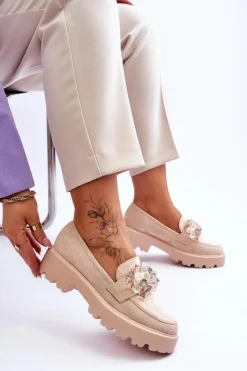 Mokasyny Damskie Zamszowe|Mokasyny Na Platformie><noscript><img width=