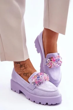 Mokasyny Na Platformie|Mokasyny Damskie Zamszowe><noscript><img width=