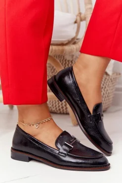 Mokasyny Damskie Skórzane><noscript><img width=