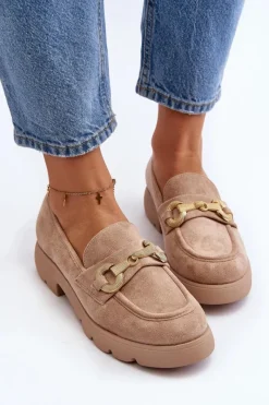 Mokasyny Na Platformie|Mokasyny Damskie Zamszowe><noscript><img width=