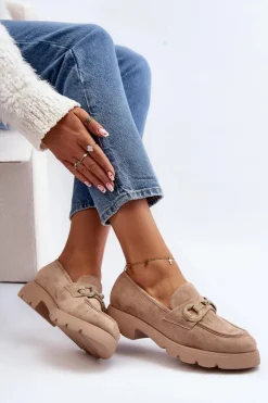 Mokasyny Na Platformie|Mokasyny Damskie Zamszowe><noscript><img width=