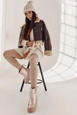 New Big Star Shoes Damskie Śniegowce Big Star II274119 Różowe Różowy