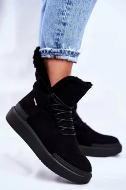 Śniegowce Damskie>Big Star Shoes Damskie Śniegowce Big Star Czarne GG274990