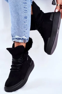 Śniegowce Damskie>Big Star Shoes Damskie Śniegowce Big Star Czarne GG274990