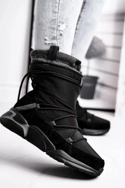 Online Big Star Shoes Damskie Śniegowce Big Star Czarne GG274628