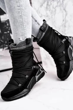 Online Big Star Shoes Damskie Śniegowce Big Star Czarne GG274628