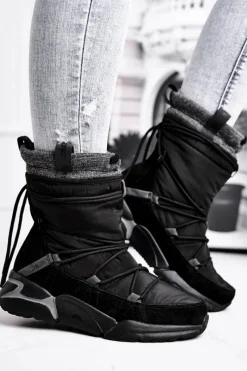 Online Big Star Shoes Damskie Śniegowce Big Star Czarne GG274628