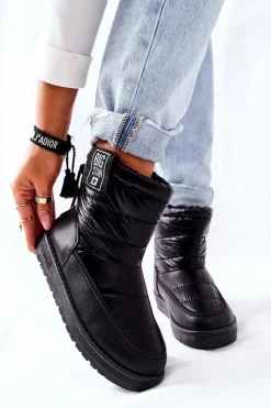 Śniegowce Damskie>Big Star Shoes Damskie Śniegowce Big Star II274120 Czarne Czarny