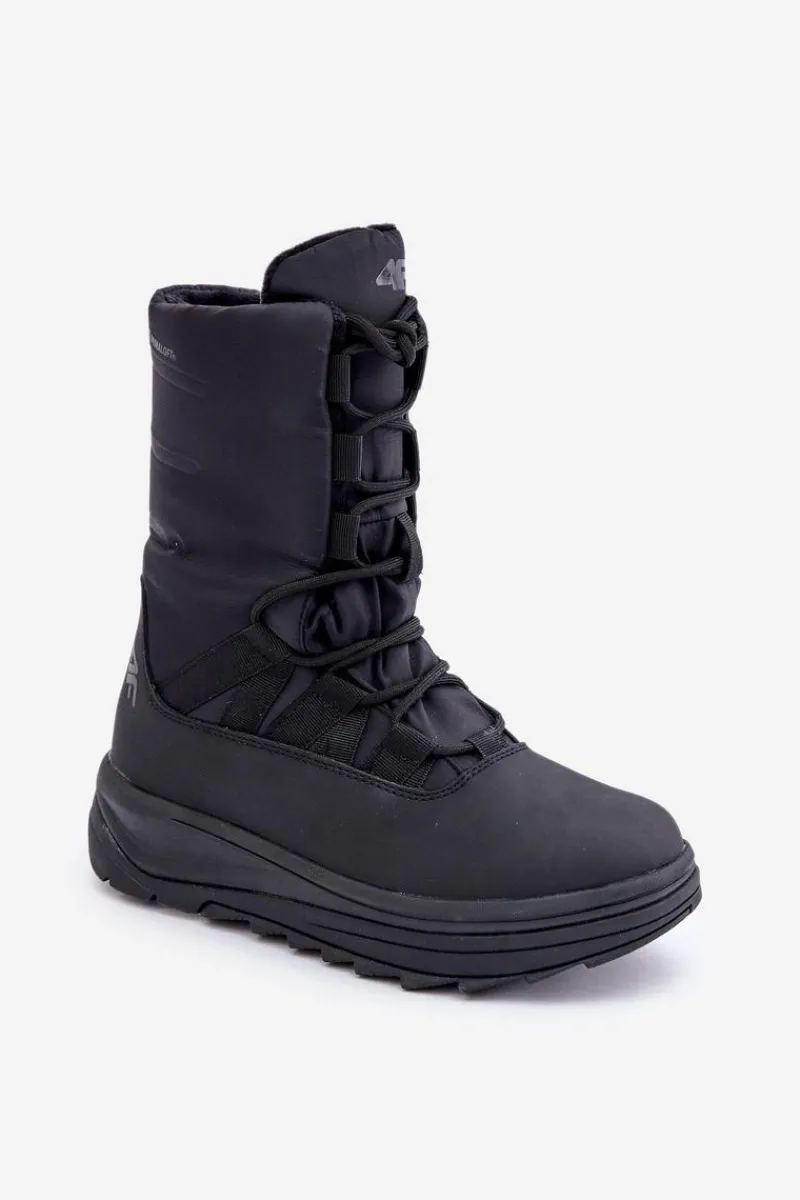 Śniegowce Damskie>4F Damskie Śniegowce INUA Z Ociepliną Primaloft RAW2SBSF012 Czarne Czarny