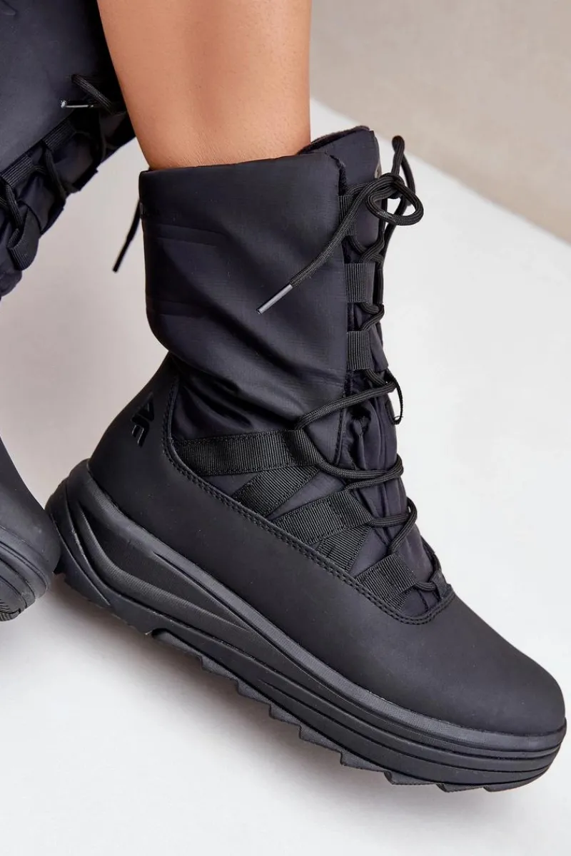 Śniegowce Damskie>4F Damskie Śniegowce INUA Z Ociepliną Primaloft RAW2SBSF012 Czarne Czarny