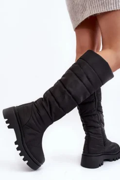 Śniegowce Damskie|Kozaki Płaskie><noscript><img width=