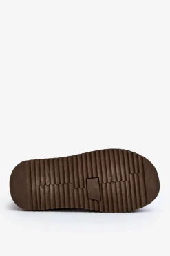 Boto Damskie Śniegowce Na Grubej Podeszwie Ciemnozielone Caliksa Zielony