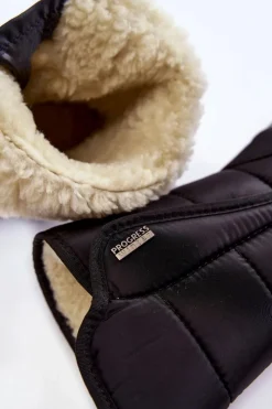 Sale Damskie Śniegowce Na Rzep Progress PROGJ-22-128 Czarne Damskie Śniegowce Damskie|Botki Płaskie