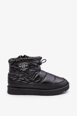 Online Damskie Śniegowce Ocieplane LCJ-23-44-1967L Czarne Damskie Śniegowce Damskie