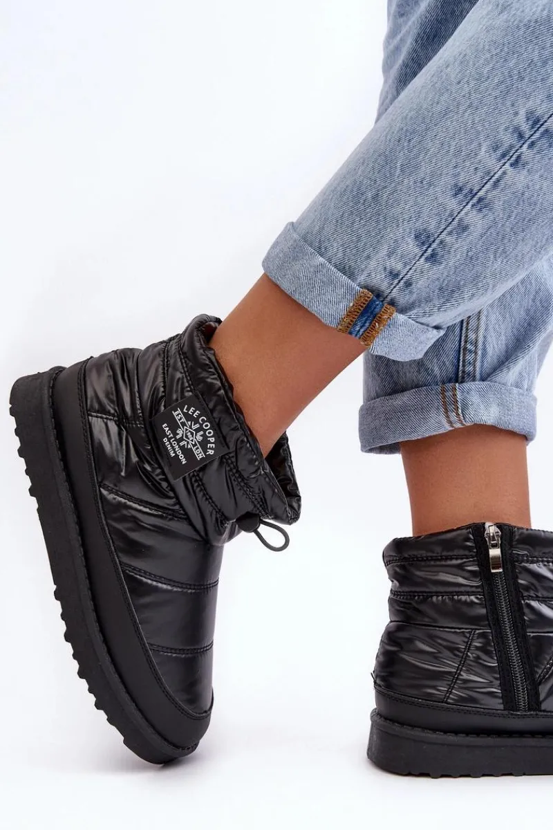 Online Damskie Śniegowce Ocieplane LCJ-23-44-1967L Czarne Damskie Śniegowce Damskie