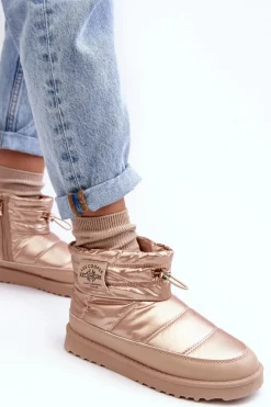 Śniegowce Damskie>Lee Cooper Damskie Śniegowce Ocieplane LCJ-23-44-1965L Beżowe