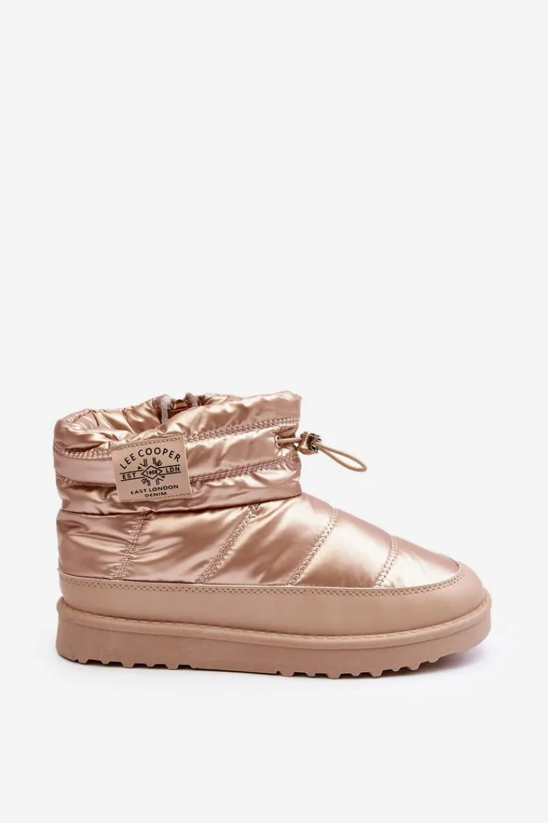 Śniegowce Damskie>Lee Cooper Damskie Śniegowce Ocieplane LCJ-23-44-1965L Beżowe