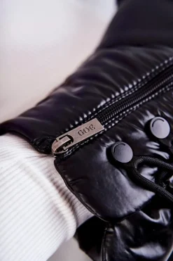 Clearance Damskie Śniegowce Sznurowane KK2N4017 Czarne Damskie Śniegowce Damskie