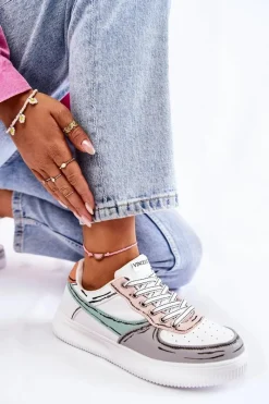 Discount Damskie Niskie Buty Sportowe Multikolor Solveig Damskie Sneakersy Damskie