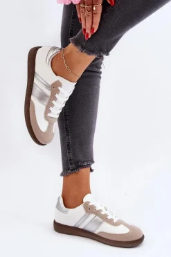 Best Boto Damskie Niskie Buty Sportowe Sneakersy Białe Cafala